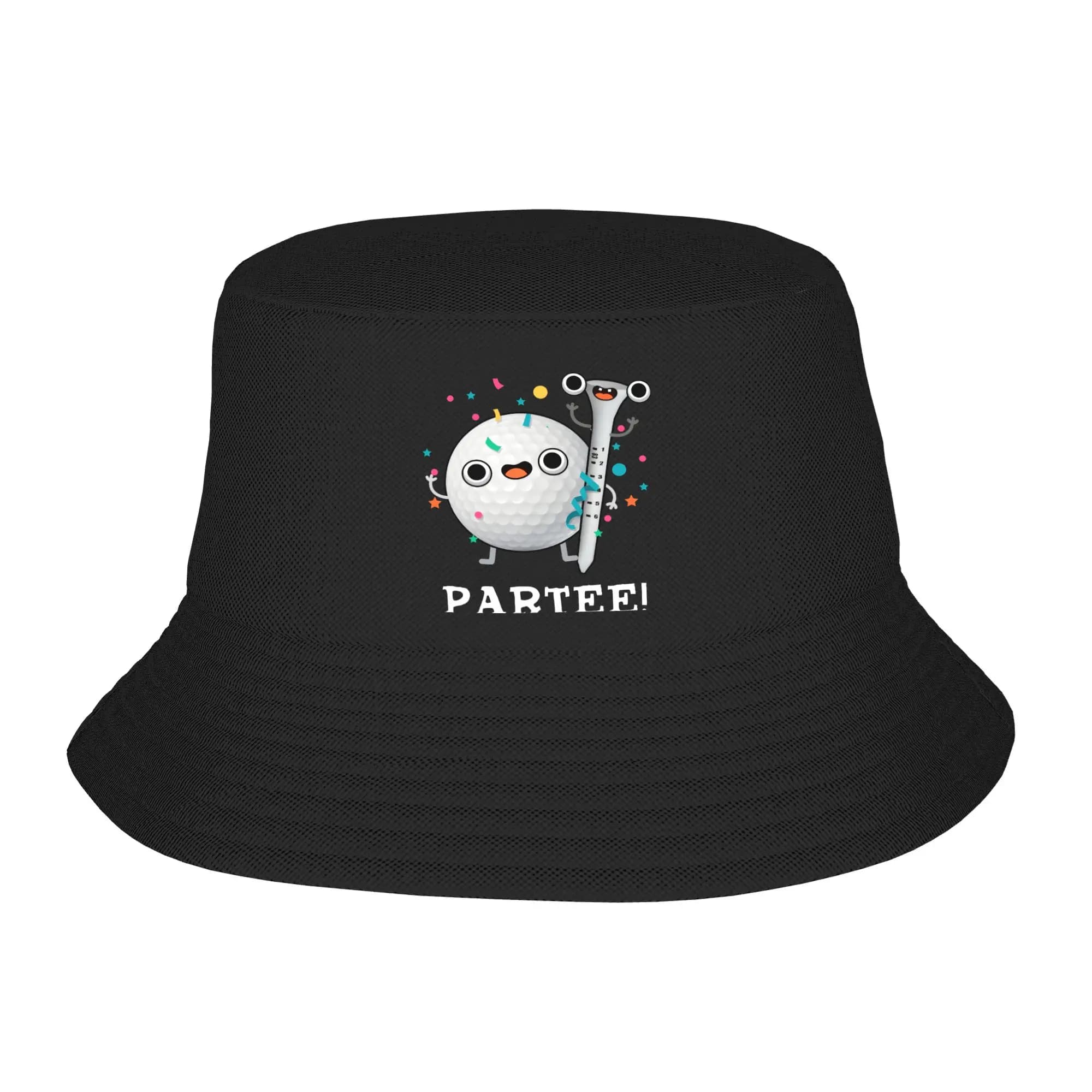 Cappello da golf Let'S Par Tee_ - Cappello da pescatore Hip Hop per uomo e donna, alla moda, da viaggio, escursionismo, cappello da sole morbido e pieghevole con motivo