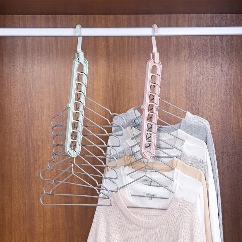 1pc Multi-Functional Clothes Hanger Saving Closet Space Random Color 17.6 Lbs(MAX)