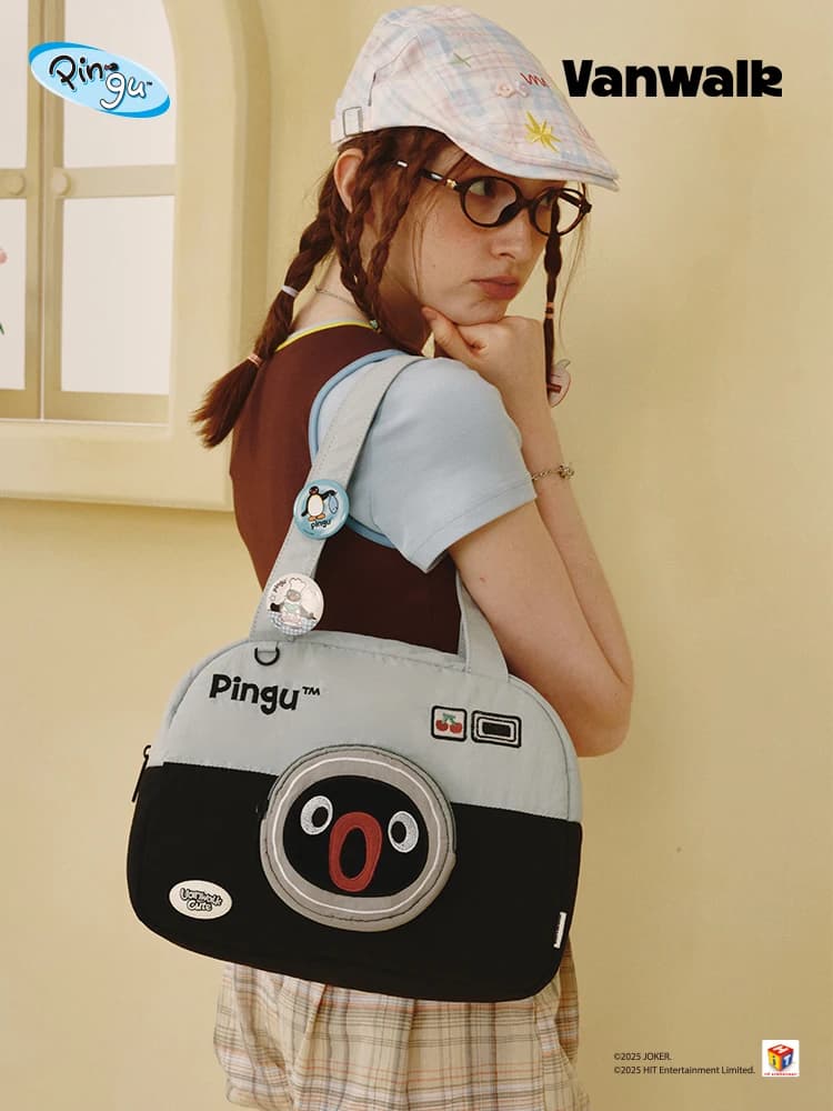 VANWALK Large Capacity Penguin Single Shoulder Bag Casual Commuting Handbag for Class Computer Bag Women's Fashion Handbag