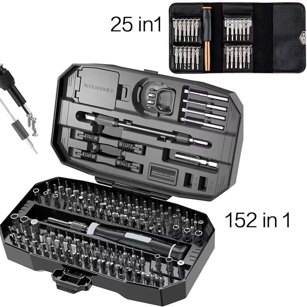 Precision Screwdriver Set, Laptop Tool Kit, Screw Repair Kit for Computer Professional 152/25 in 1 Torx T5 T6 Screwdriver