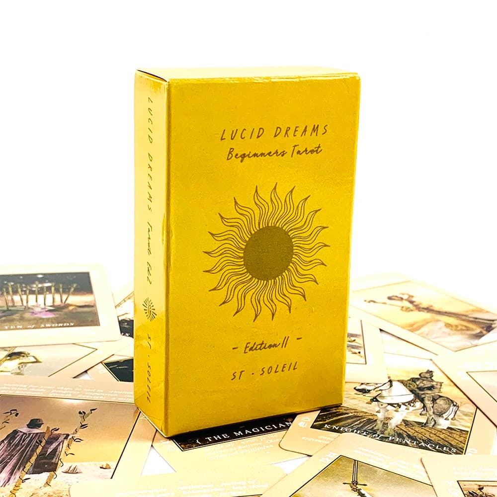 Lucid Dreams Beginnings Tarot Deck 78Pcs Tarot Cards Minimalist Photo Art Divination Board Playing Games For Spiritual Readers