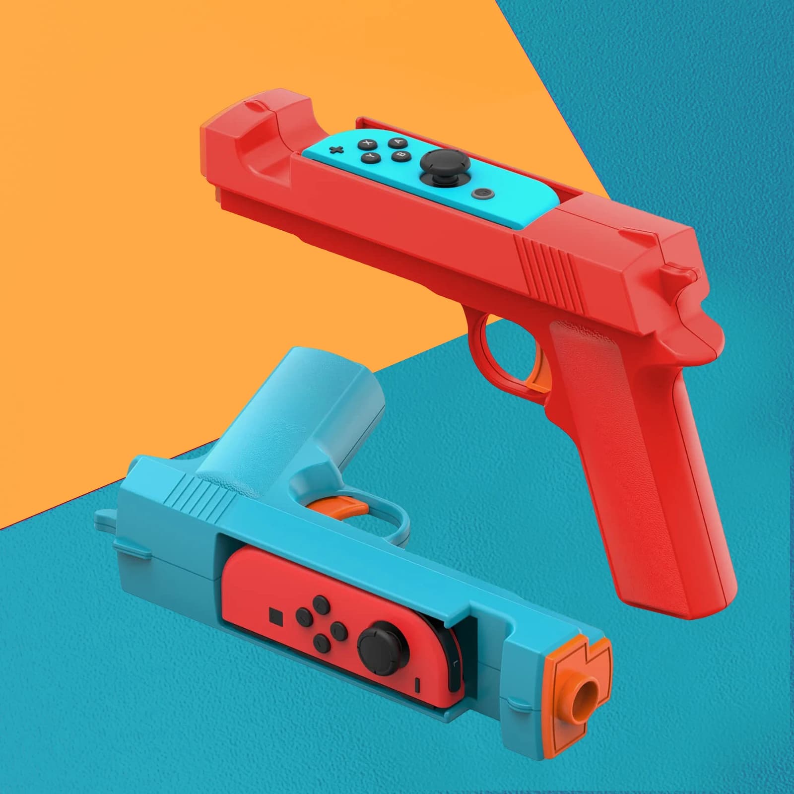 Controller per pistola da gioco di tiro compatibile con Switch/Switch OLED Joy-Con Controller di movimento con impugnatura per giochi di caccia a tiratore