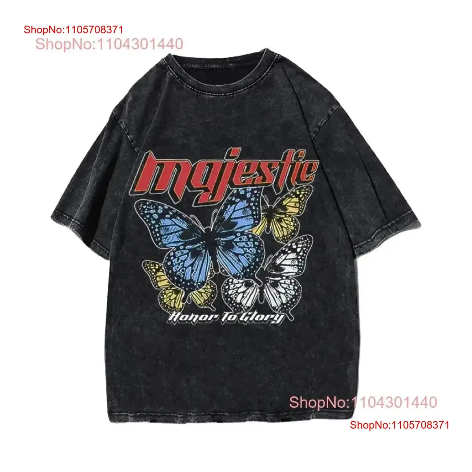 The Majestic T Shirt Print Trendy Y2K Pop culture Statement Limited edition Urban vintage Washed Versatile designer clothes