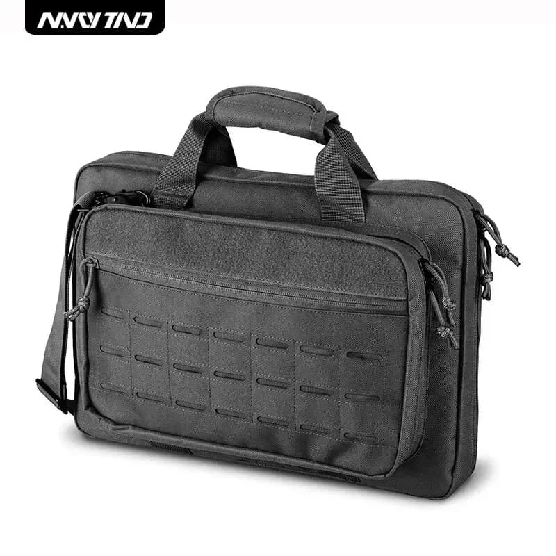 Borsa tattica per pistola con serratura con sistema Molle Tasche multiple per pacco spalla da caccia con campo di tiro con scomparto per laptop