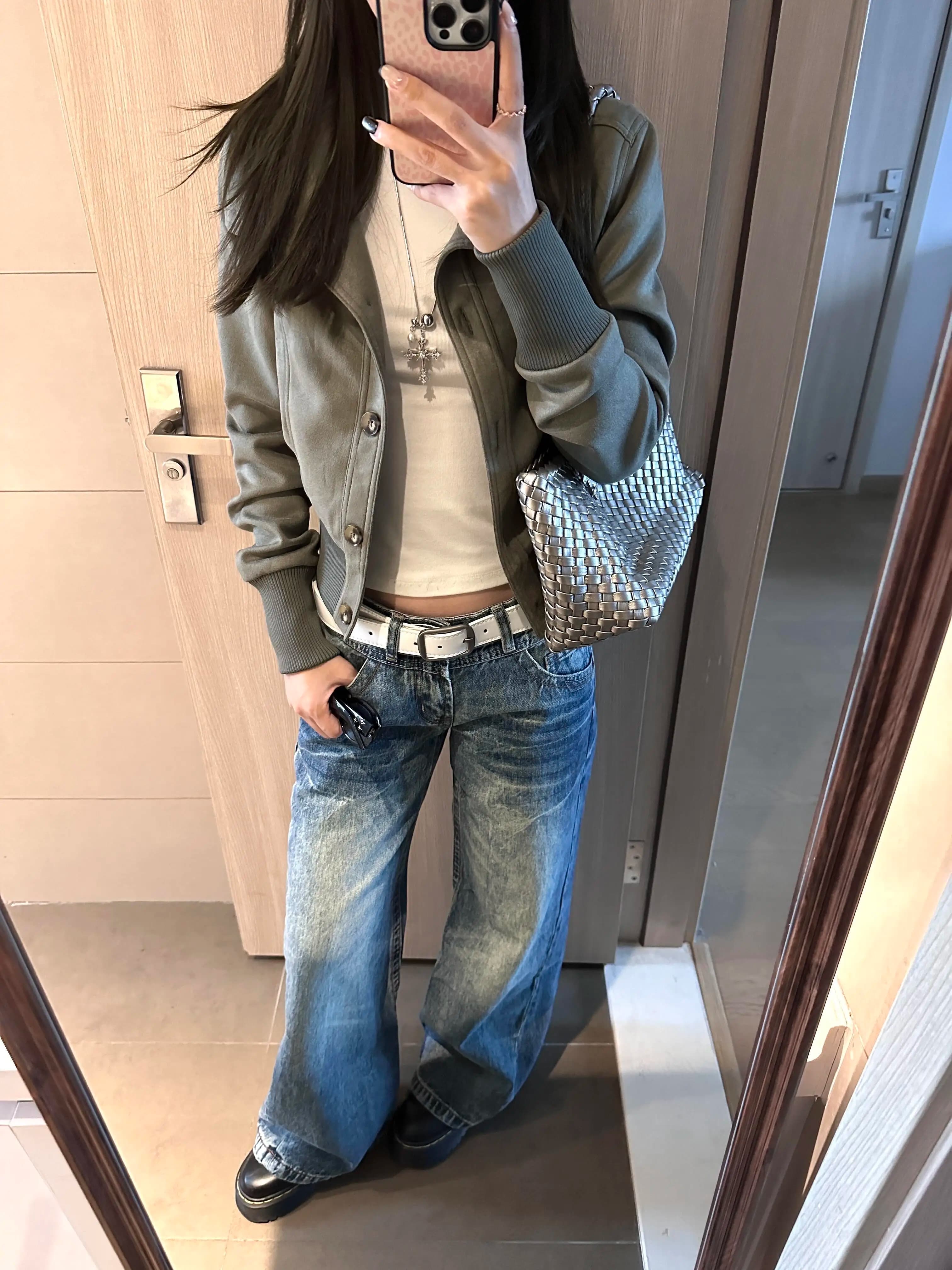 Retro American Washed Low Waist Flared Jeans Women's Loose Wide Leg Hoof Pants Autumn New Style Casual Denim Jeans