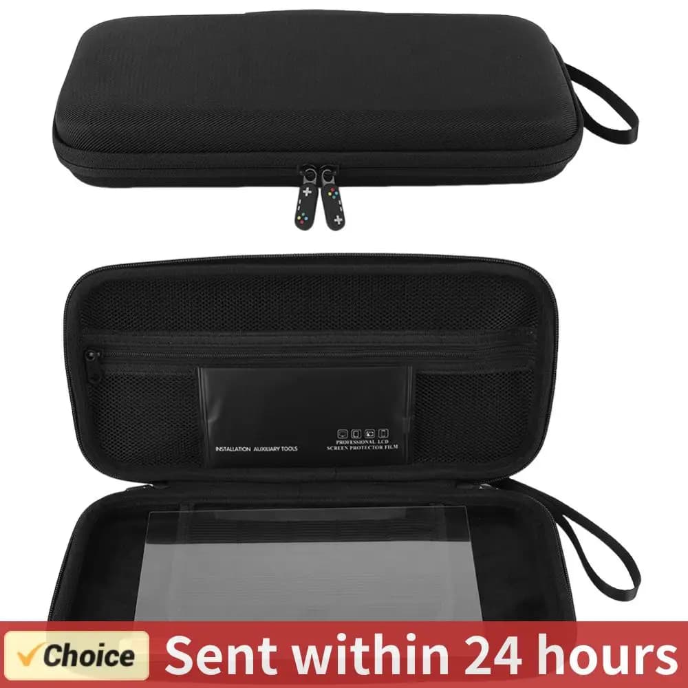 Custodia da trasporto in EVA e protezione per lo schermo per Switch 2 Borsa di archiviazione portatile Custodia per console di gioco antigraffio con 10 supporti per carte da gioco