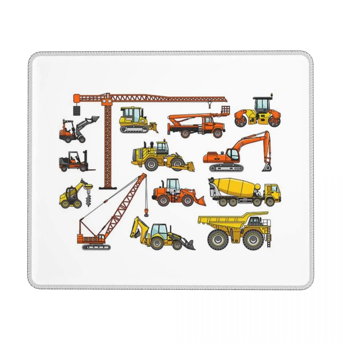 Tappetino per mouse per escavatore per camion da costruzione Tappetino per tastiera per computer Tappetino per mouse Tappetino per scrivania per PC da gioco Tappetini per tavolo da ufficio