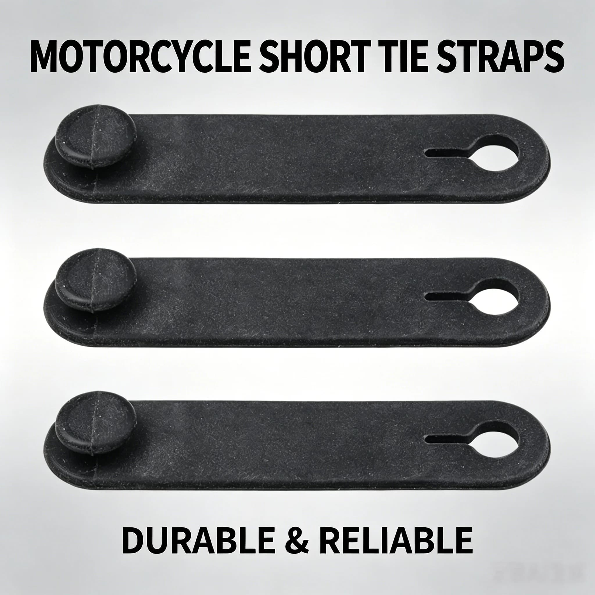 5pcs Universal Black Rubber Bands for Motorcycle Frame Heavy Duty Cable Ties Wiring Harness Straps