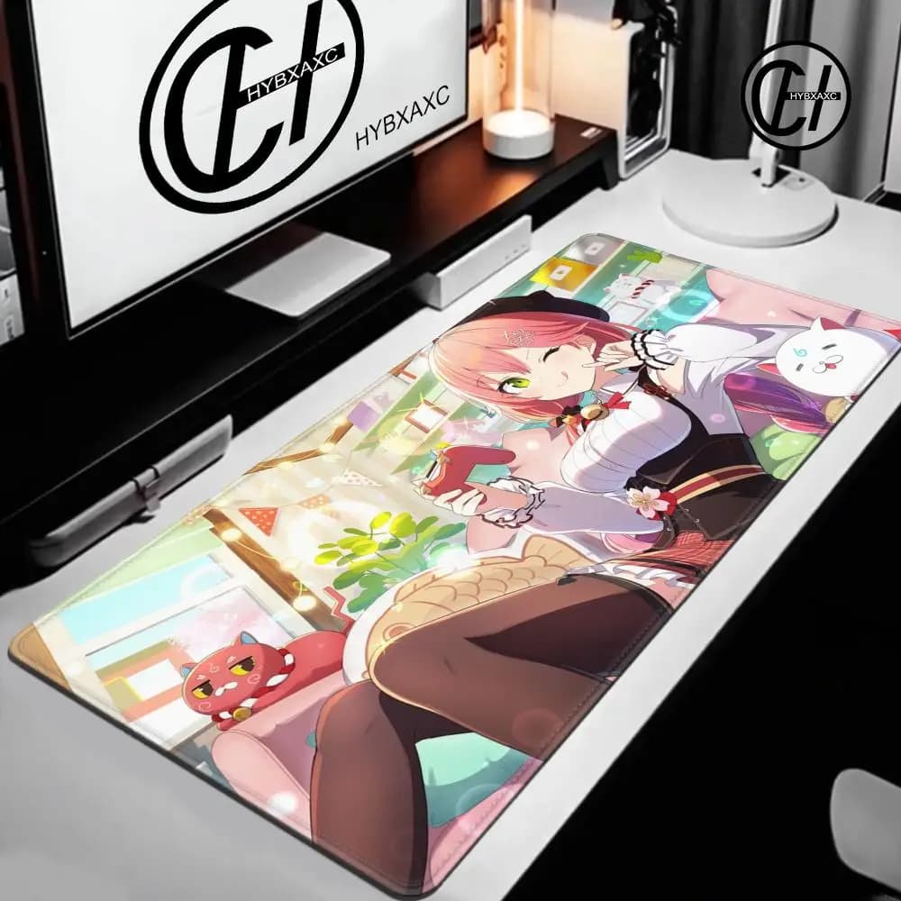 Hololive Sakura Miko Mousepad New Large Mouse Mat MousePads Game Office Laptop Carpet Soft Anti-slip Desktop PC carpet Mouse Pad