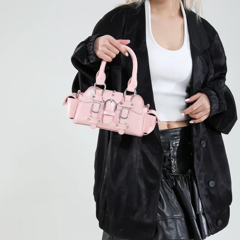 2025 New PU Square Shoulder & Crossbody Bags Solid Popularity Hot Trendy Stylish Design Y2K Style Handbags for Women Fashionable