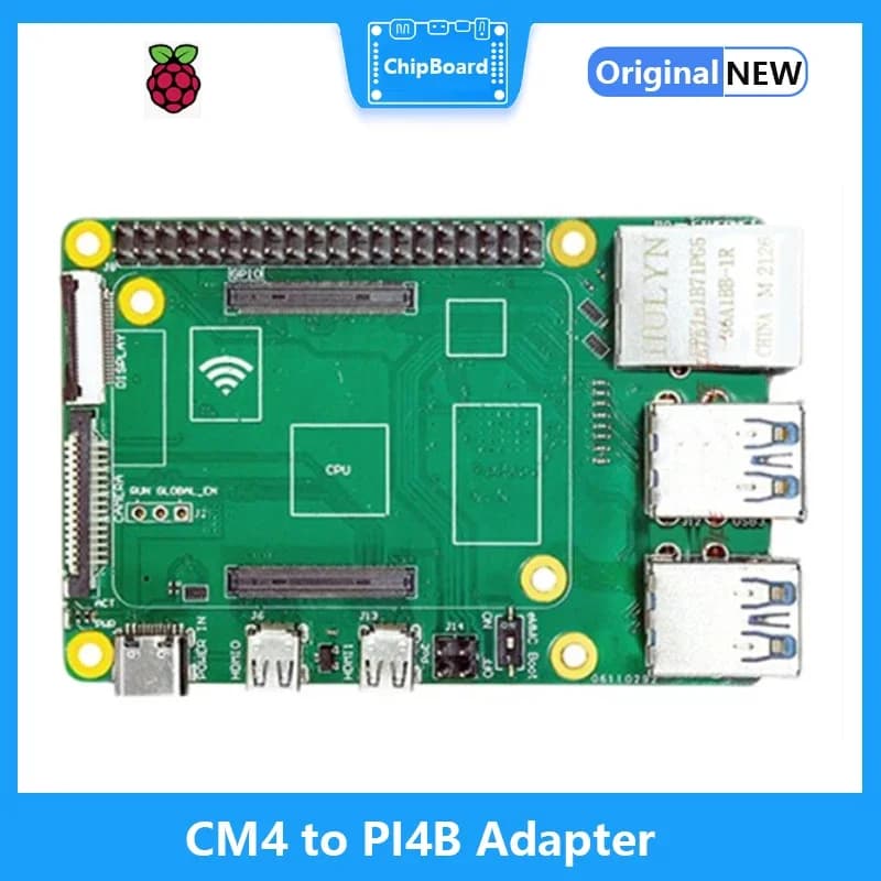 Adattatore Raspberry Pi CM4 a PI4B eMMC Boot 4 slot USB 3.0 TF Gigabit Ethernet DIS CSI WiFI Scheda compatibile Bluetooth