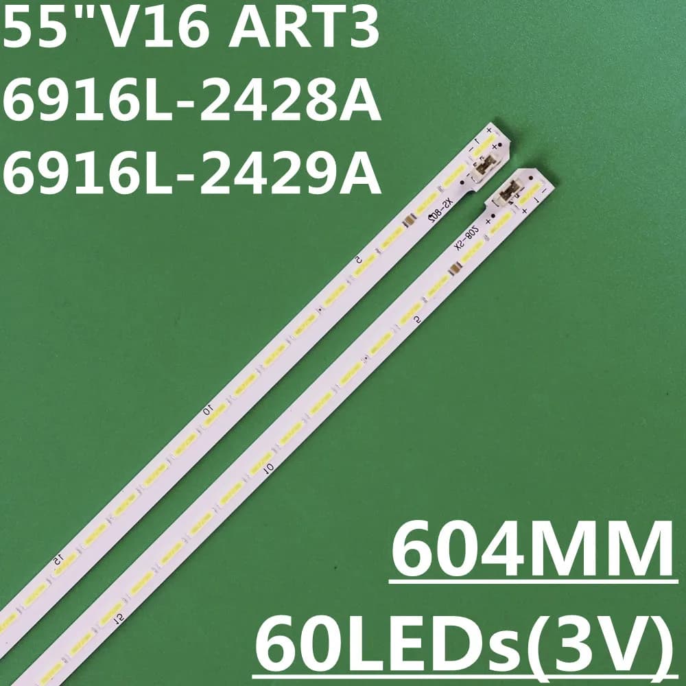 LED Backlight Strip For 55"V16 ART3 6916L-2428A 6916L-2429A 55LW340C-UA 55UH6500 55UH7700 55LH604A 55LJ615V 55LH6000 LC550EGG