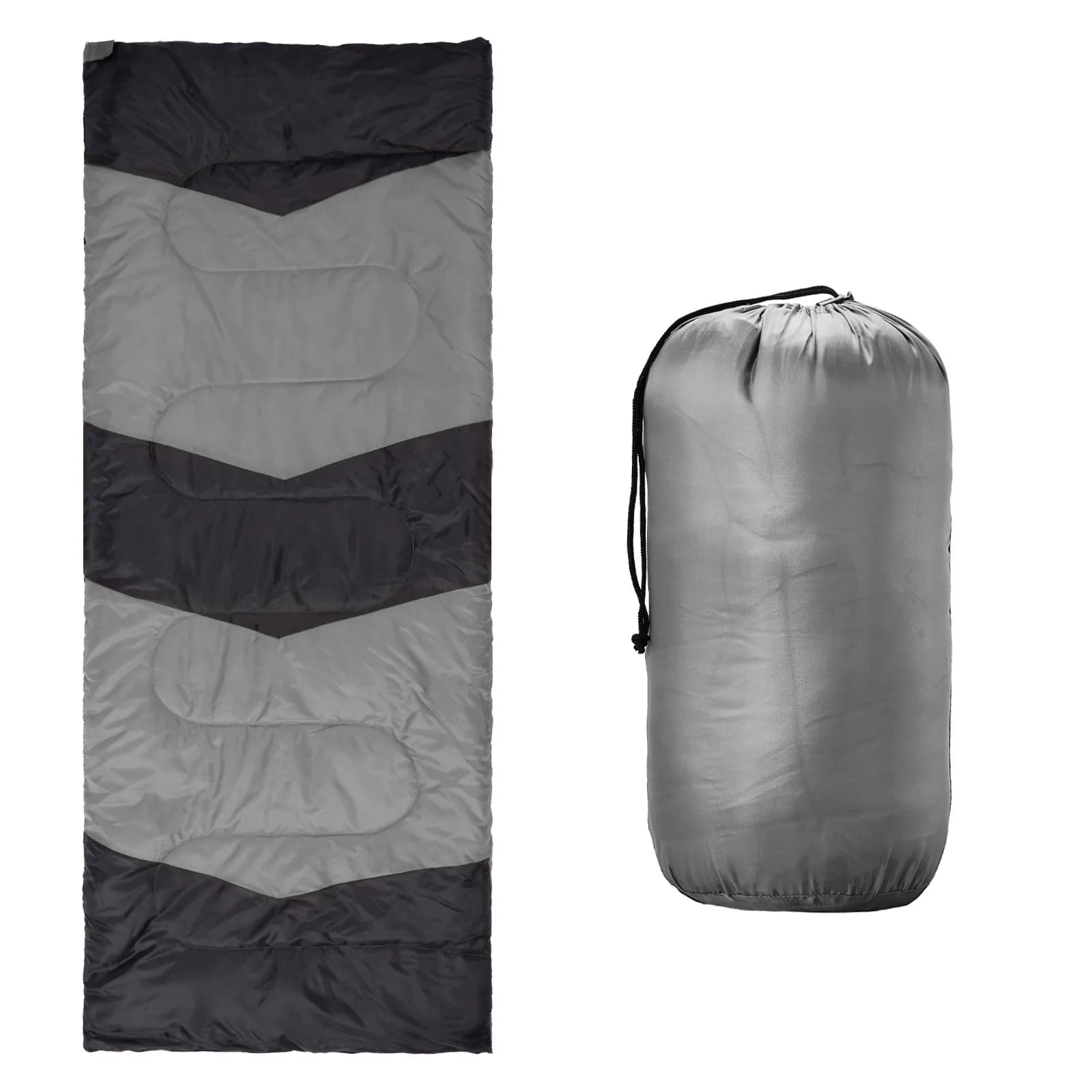 Ultralight Pelo for Hiking and Camping, Waterproof, Compact, Polyester 190T, for Cold and Hot Climate, Grey