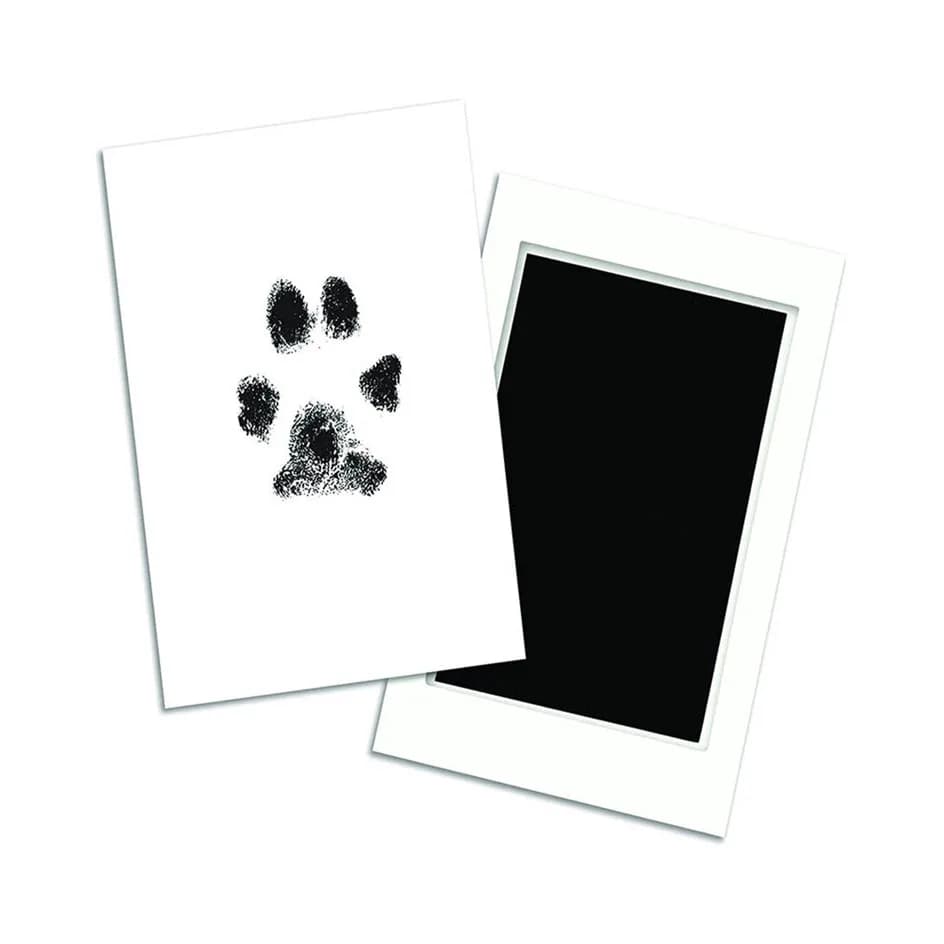 No-Touch Pet Paw Print Ink Pad and Imprint Cards Inkless Non-Toxic Footprint Picture Stamp Keepsake Dog and Cat Accessories