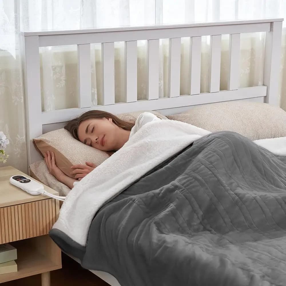 Coperta riscaldata Coperta elettrica ull Dimensioni 84"x72" Coperta elettrica riscaldante con 12 ore Auto-O e 6 impostazioni di riscaldamento Soper