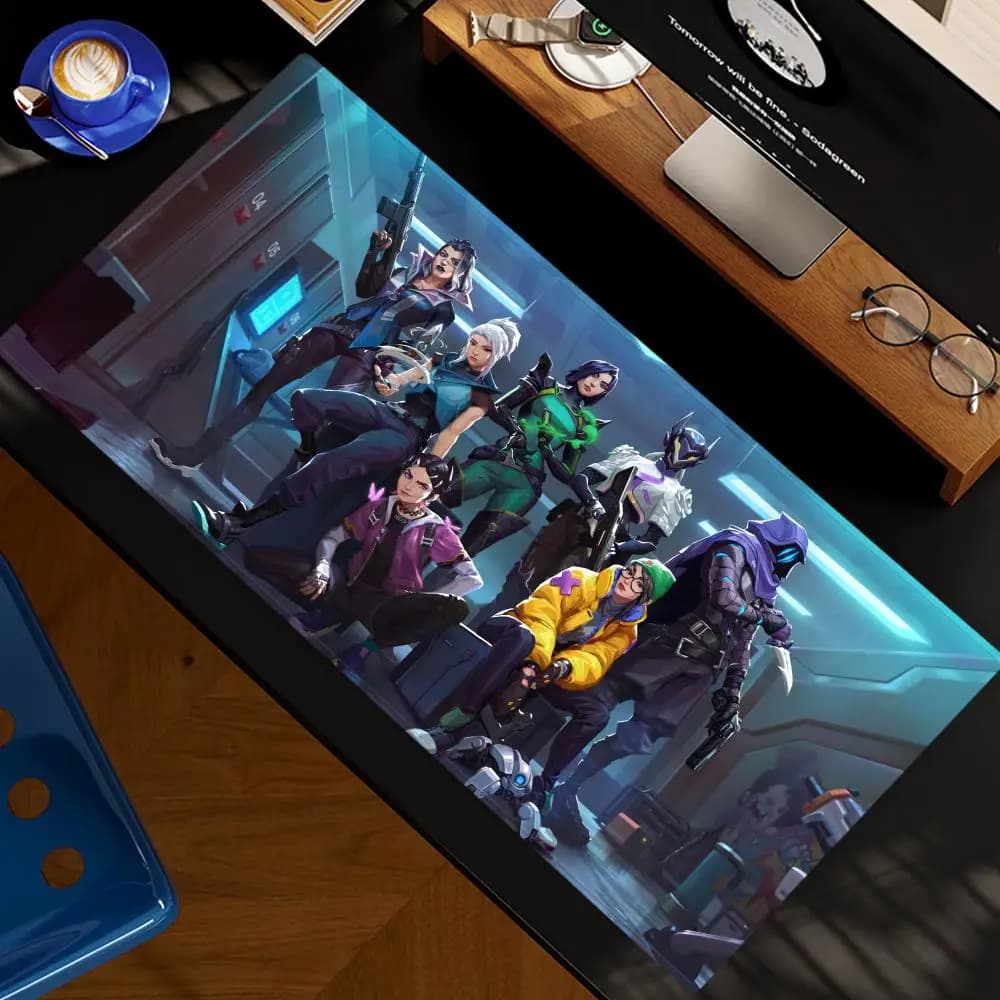 V-Valorant Game Mouse Pad XXL Computer Accessories Large Keyboard Laptop Table Pad The New Product Gamer Gaming