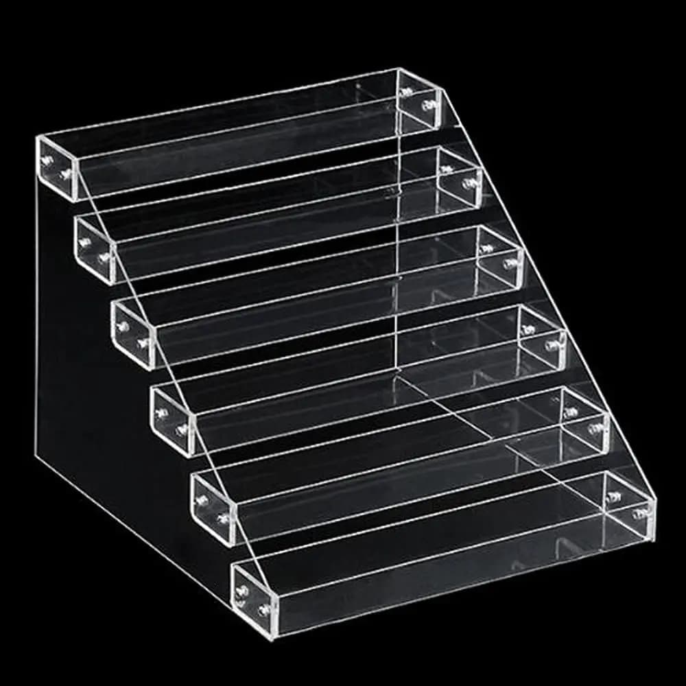 YIYIBYUS Espositore in acrilico trasparente per organizer per profumi e smalto, organizer per trucco a 6 livelli, collezione Display St