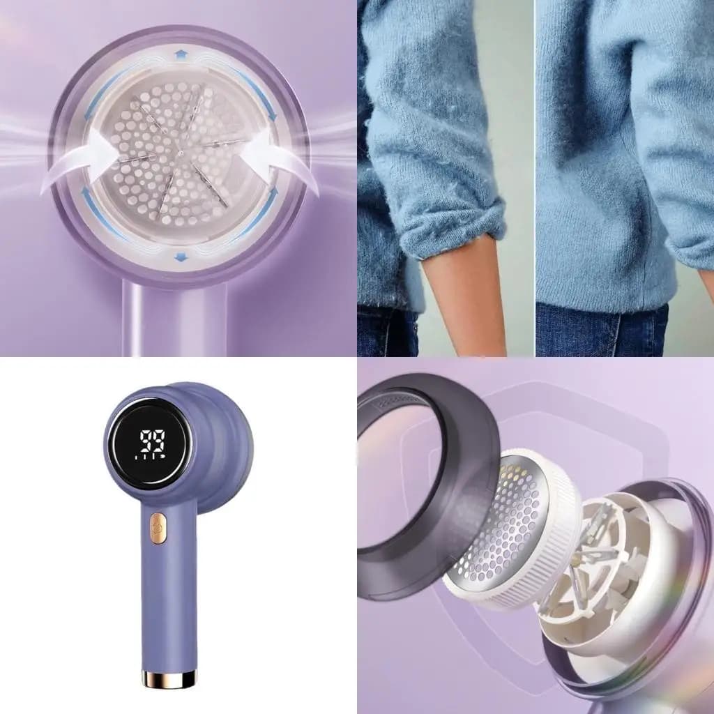 Lints Removers with LED Display Fabric Shavers Effective Fuzz Removers for Clothes
