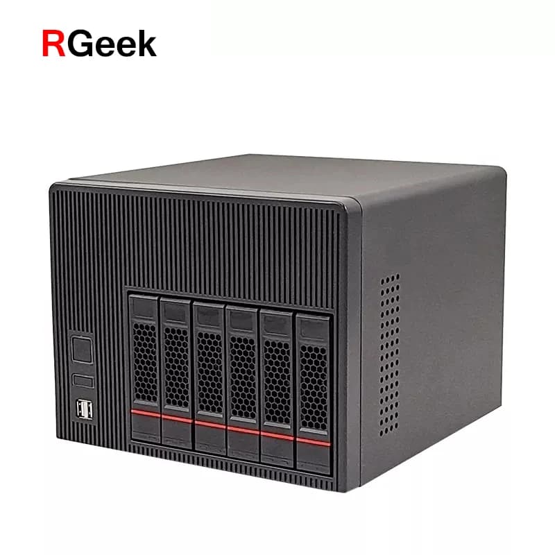 Case Server NAS RGEEK a 6 Bay con Backplane SATA da 6 GB per Server di Archiviazione NAS