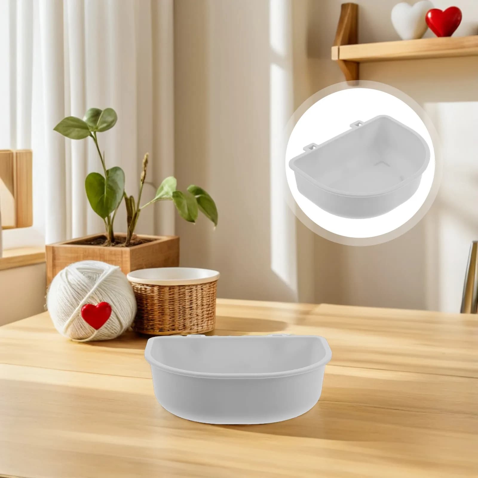 Set di 15 Ciotole Appese per Gabbie di Animali Domestici, Contenitori per Cibo e Acqua Portatili e Antirovesciamento per Cuccioli, Gatti, Cani, Conigli e Uccelli