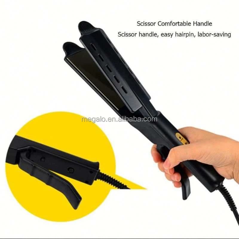 Electric hair plate for home use with four marches with ironing, corrugated iron, corrugated corn characteristics for home use