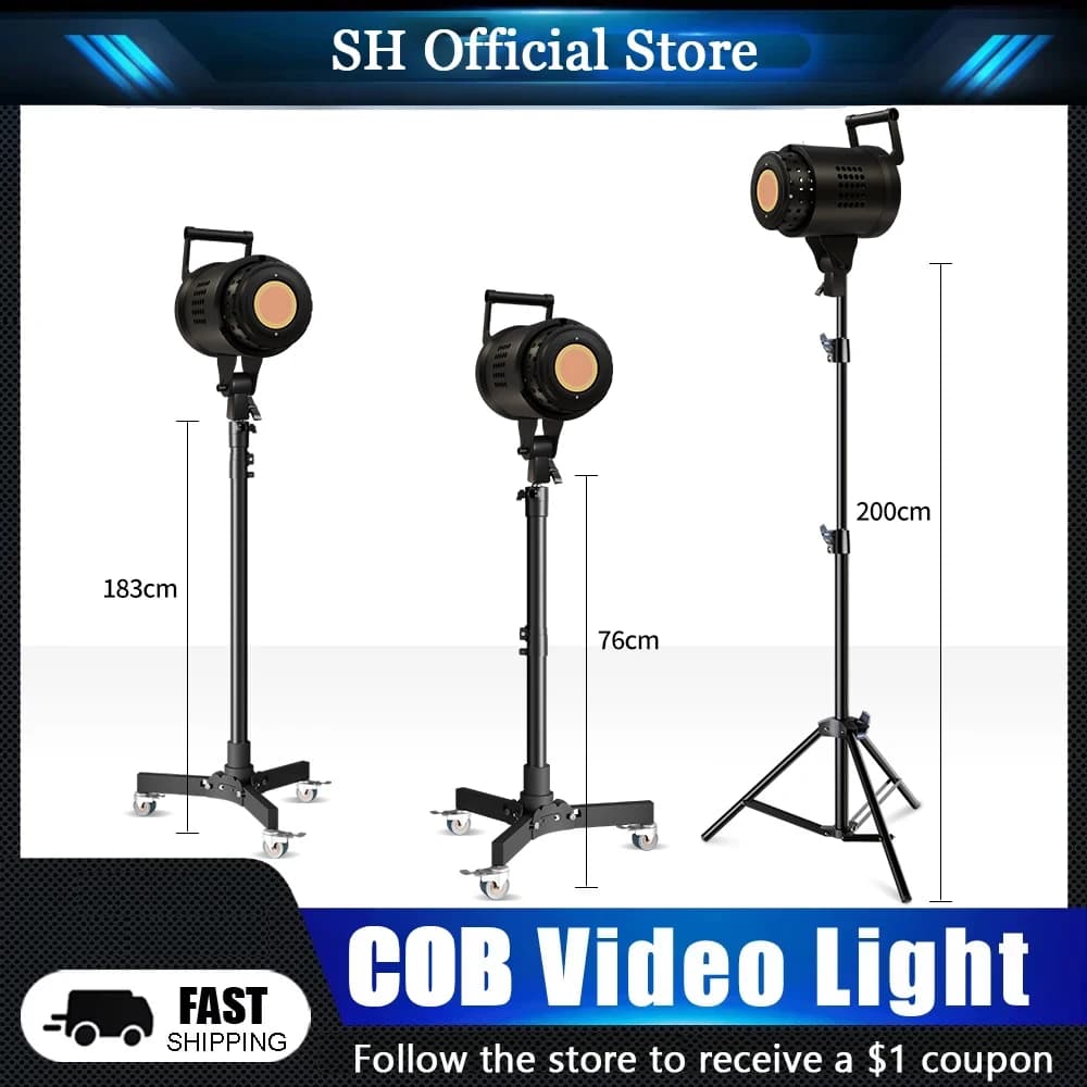Luce LED per Fotografia 135W, Lampada Solare Bilanciata per Ritratti, Accessori per Studio Flash, Youtube Live