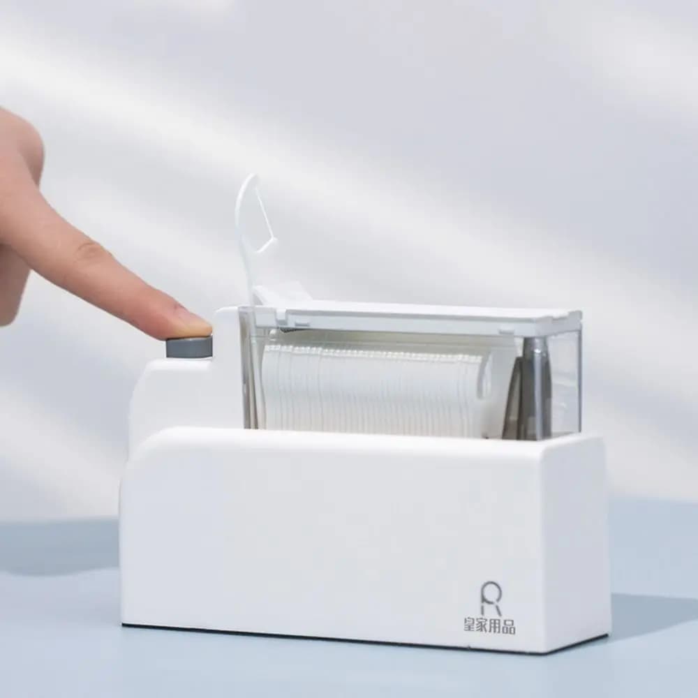 Pop-Up Automatic Dental Floss Storage Box Oral Hygiene Care Dustproof Dental Floss Pick Dispenser Portable ABS Teeth Stick Case