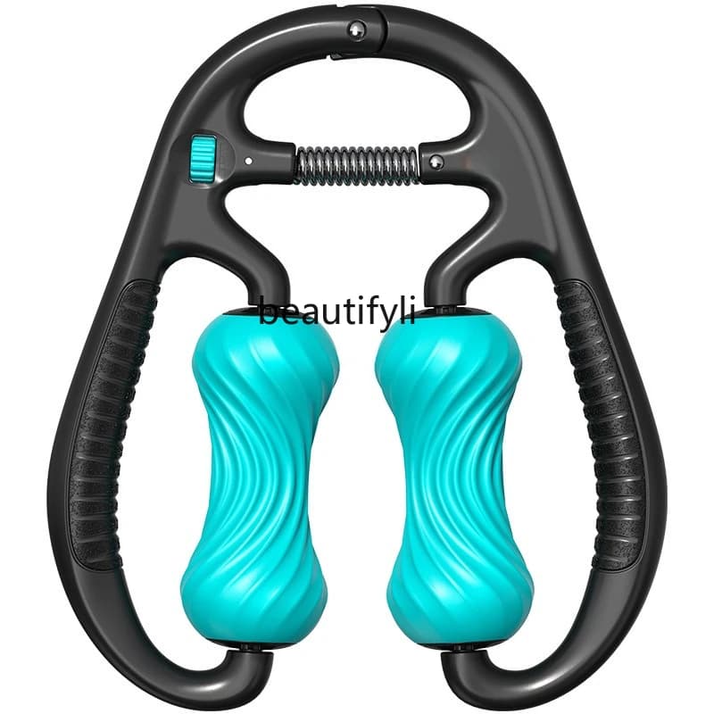 Ring leg locking roller shaft ends the calf muscles, releases multifunctional artifact for leg finishing, foam shaft