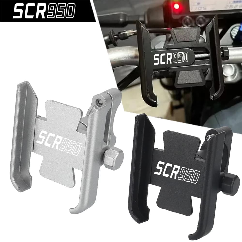 Motorcycle Accessories Handlebar Mobile Phone Holder GPS Stand Bracket For Yamaha SCR950 SCR 950 2017-2024 2023 2022 2021 2020