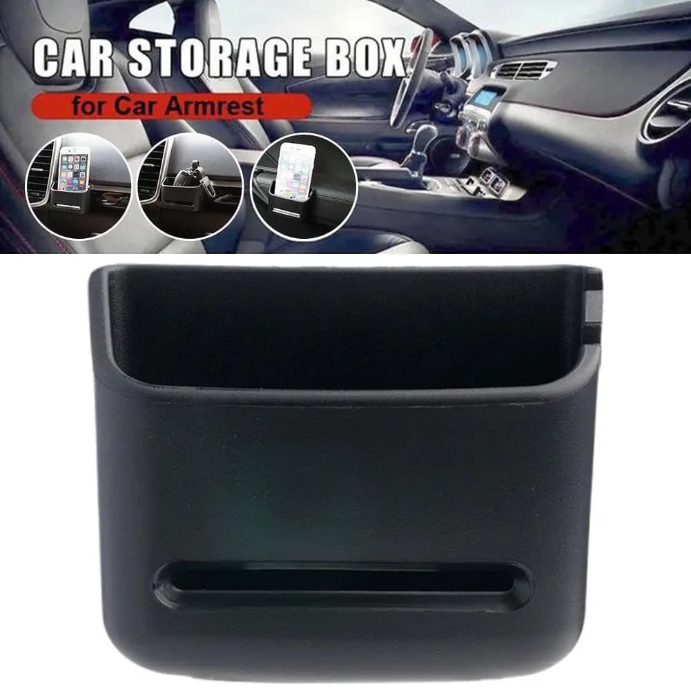Scatola portaoggetti universale per auto per porta carte portamonete Portaoggetti per interni auto Staffa per articoli vari Accessorio per scatola organizer per auto in PVC morbido W0H5