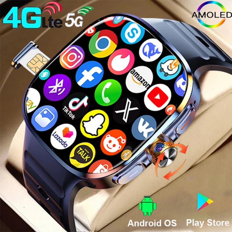 IMOSI Android Astuto Della Vigilanza Degli Uomini GPS 3GB di RAM/32G ROM di Archiviazione HD Doppia Fotocamera NFC 2G 4G SIM Card WIFI Wireless Veloce Accesso Alla Internet