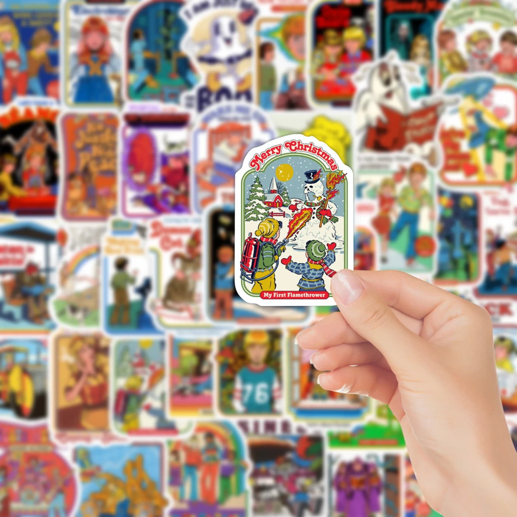 50 adesivi gotici, adesivi fantasma retrò, adesivi fumetto fai da te, adesivi decorativi per quaderni e bagagli