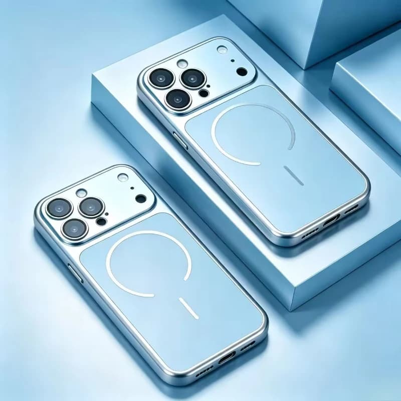 For Magsafe Magnetic Luxury Solid Color Matte Hard PC Bumper Phone Case For iPhone 18 17 Pro Max 15 14 13 16 Pro Max Back Cover