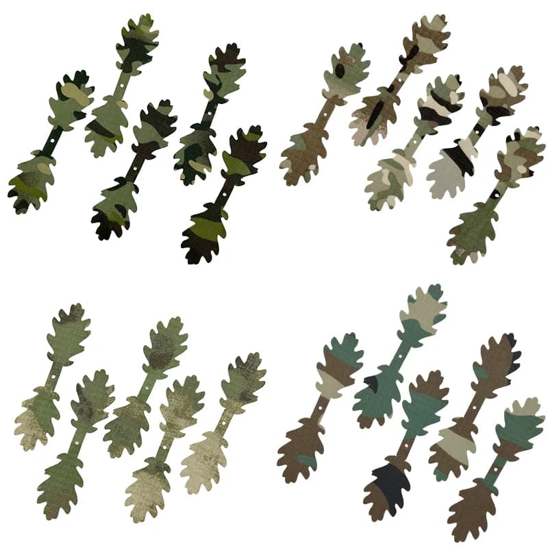 5 pz/set 3D Strisce Camouflage Tattico Paintball Tiro FAI DA TE Decorare Strisce per Zaino Maglia Airsoft Casco Ghillie Suit