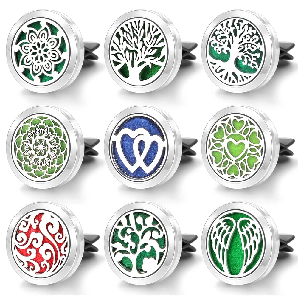 New Car Aromatherapy Life Tree Diffuser Exit Air Deodorant Clip Essential Oil Perfume Medaglioni Pendant Accessories Jewelry