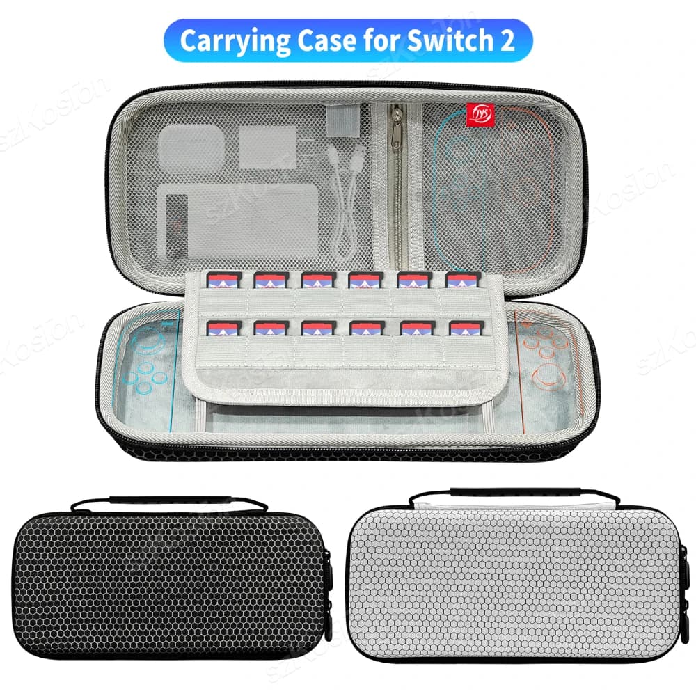 Custodia da trasporto rigida per console di giochi NS Switch 2 Borsa di stoccaggio portatile per accessori da gioco Switch2