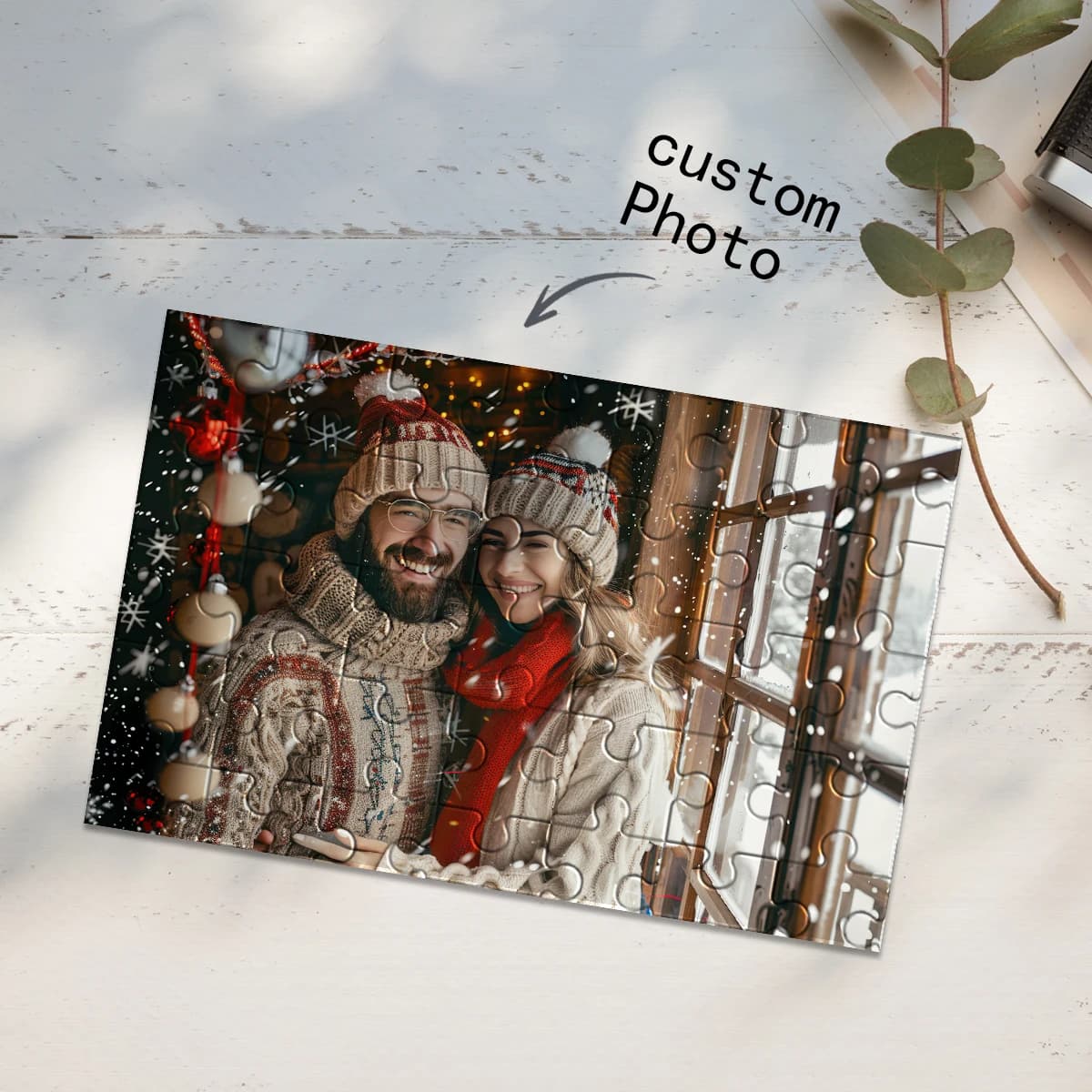 Puzzle fotografico personalizzato da 150/300/500 pezzi per le vacanze, foto personalizzata per anniversario, regalo per la famiglia