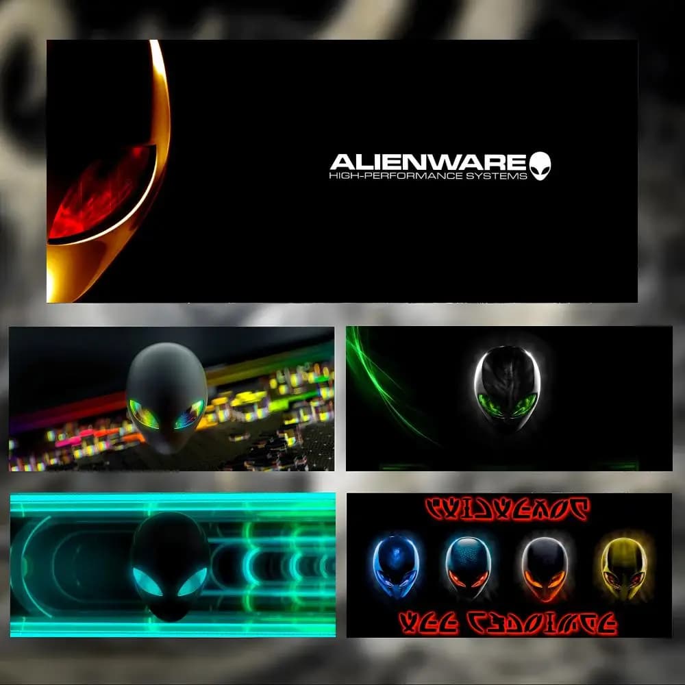 Tappetino per mouse Brand Tech A-Alienware, grande tappetino da gioco con bordi cuciti, tappetino da scrivania ispessito per PC