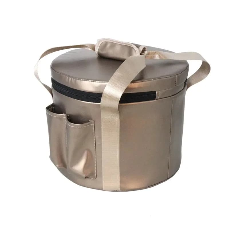 Crystal singing bowl bag, black gold tote bag, crystal singing bowl.