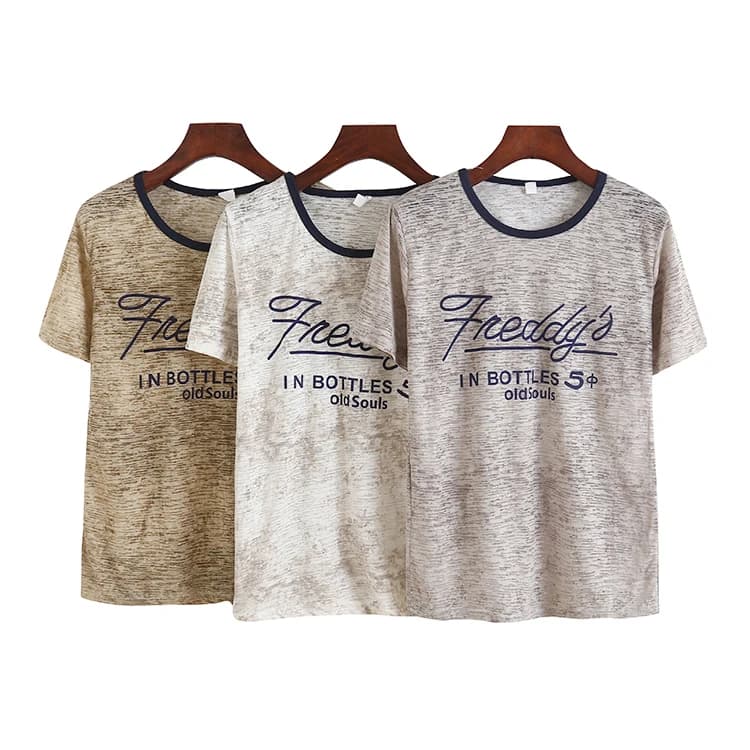T-shirt girocollo a maniche corte alla moda e versatile, sottile, traspirante, morbida, semplice, casual, stile coreano, per il commuting, con scritta P...