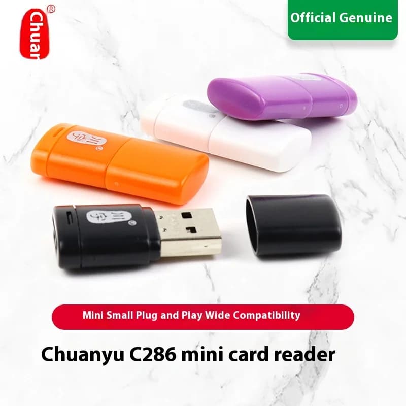 Lettore di schede micromemoria Kawau Lettore di schede SD 2.0 Adattatore USB ad alta velocità con slot per schede TF C286 Supporto massimo 128 GB per computer