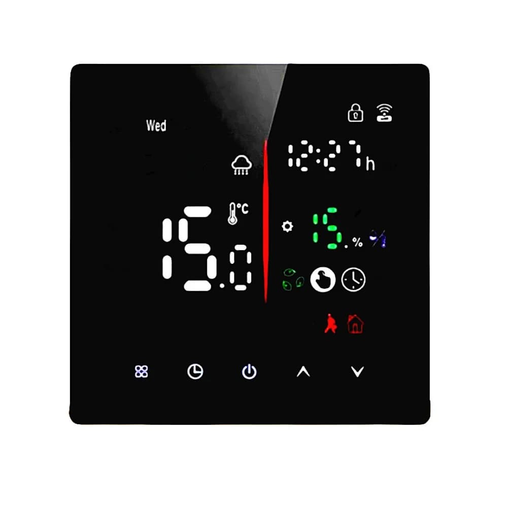 Termostato WiFi programmabile avanzato per Tuya e sistemi di riscaldamento Smart Life con telecomando e blocco di sicurezza per bambini