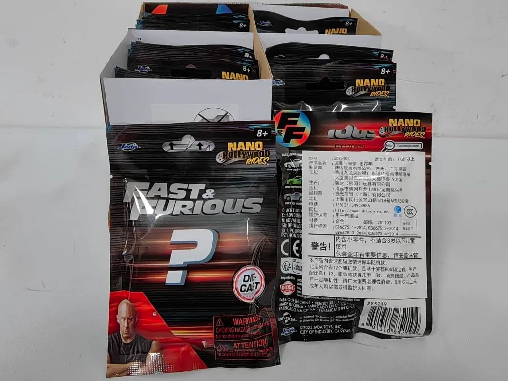 Jada Nano 1.65 pollici Fast & Furious Mini Auto Die-Cast Mystery Blind Bag Regalo Giocattolo Modellino Anime Figure da Collezione