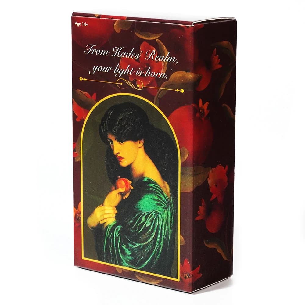 Il più recente tarocchi del giardino di Persephone Chthonia Edition Un bel tarocchi d'arte 78 pezzi Mazzo di carte dedicato alla regina dell'inferro