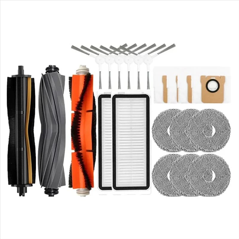Main Side Brush Hepa Filter Mop Cloth Dust Bags Replacement Kit For Dreame L20 Ultra/L30 Robot Vacuum Cleaners-A77G