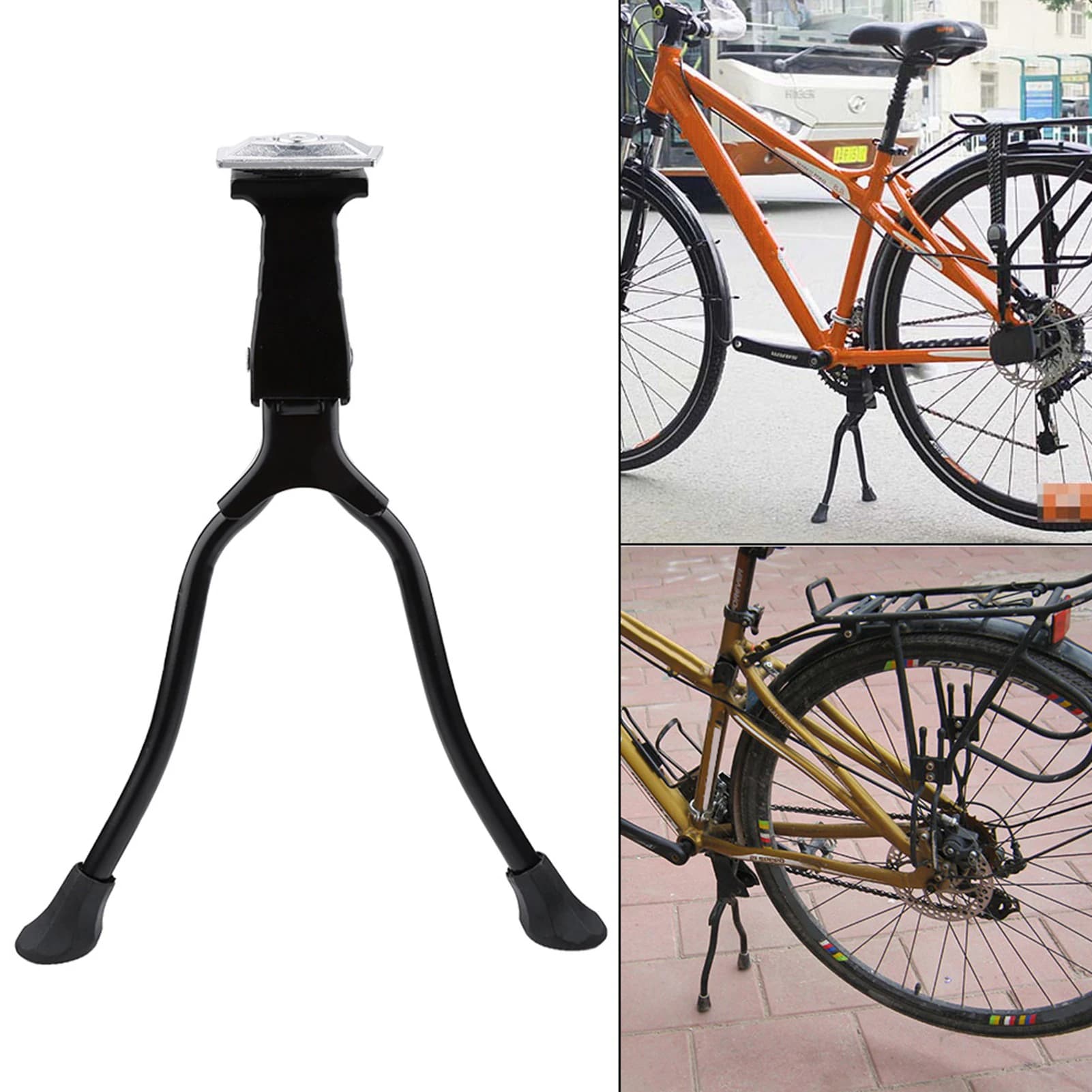 Nuovo cavalletto portatile per bici cavalletto in lega di alluminio gambe doppie portapacchi per Mountain Bike bici da strada parti di biciclette