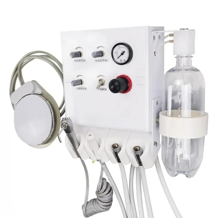 Premium portable turbine unit with weak suction for laboratory equipment Air unit with 2 spare tubes for handpiece teeth whitening