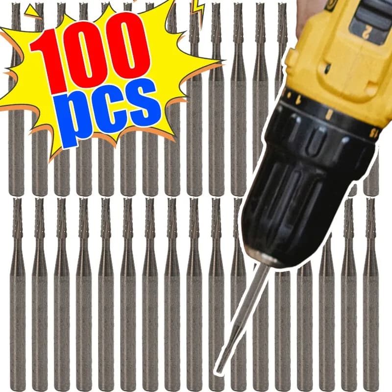 Carbide Bullseye Drill Bit for Windshield Pit Repair Star Crack Drilling Tool Car Glass Restoration Head Precision Polishing Tip