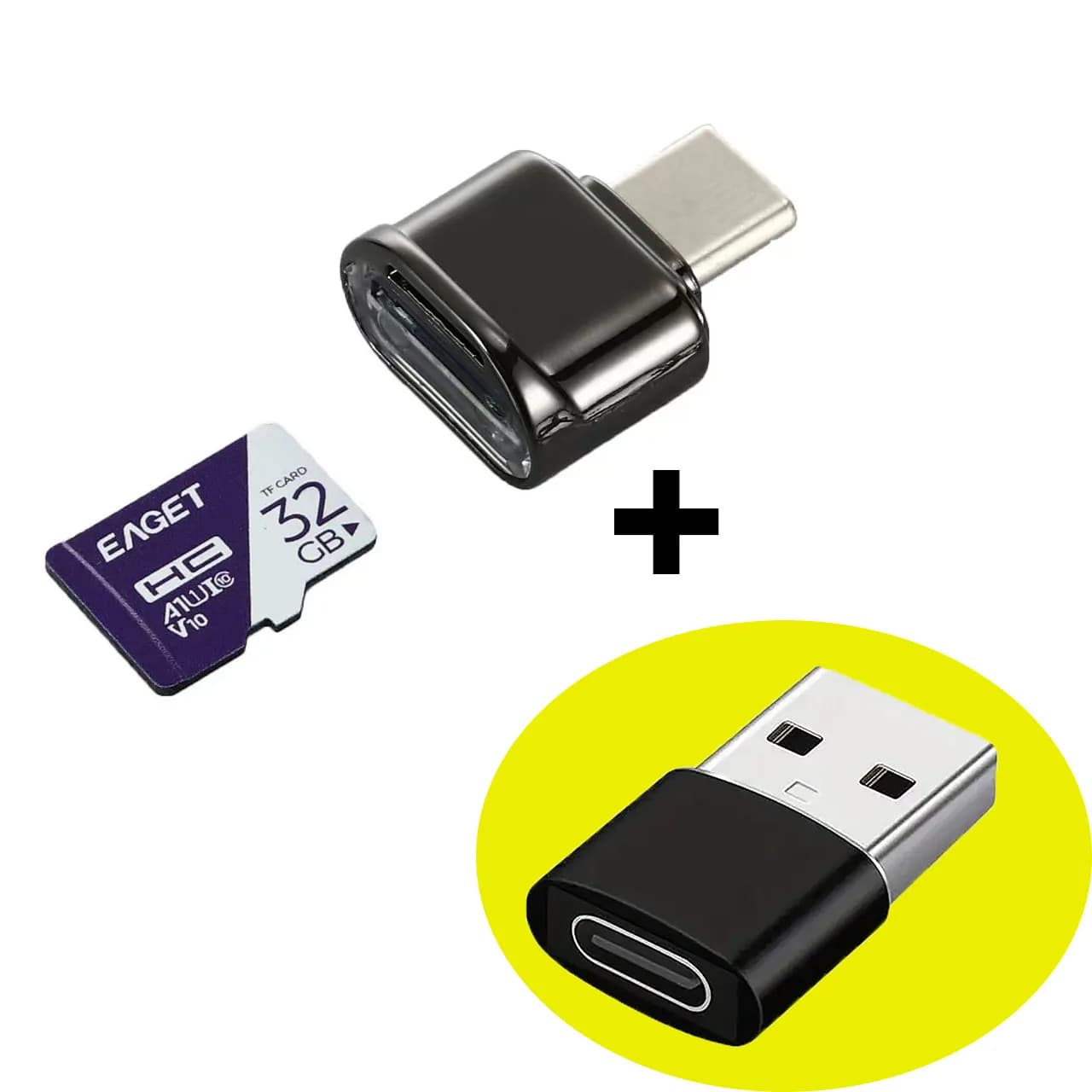 Lettore di schede USB C TF Adattatore per lettore di schede di memoria Nessuna app richiesta Plug And Play per giochi Visualizzatore di schede per fotocamera