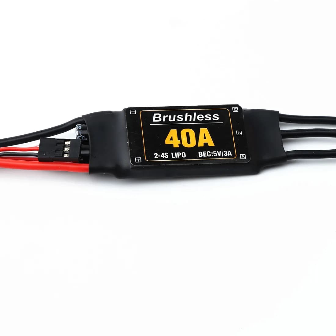 40A Brushless ESC 2-4S Regolatore di Velocità Elettronico Con 5V 3A UBEC 3.5MM Testa di Banana Per RC FPV Quadcopter Aerei Elicottero